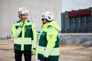Virtus staff in high vis