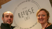 david judge from switchaid and nikki dravers inside the refuse cafe medium