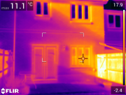 934 thermal image of a well insulated terrace property medium