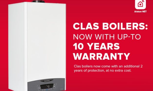 Ariston extends warranty for Clas One combi gas boiler range to 10 years