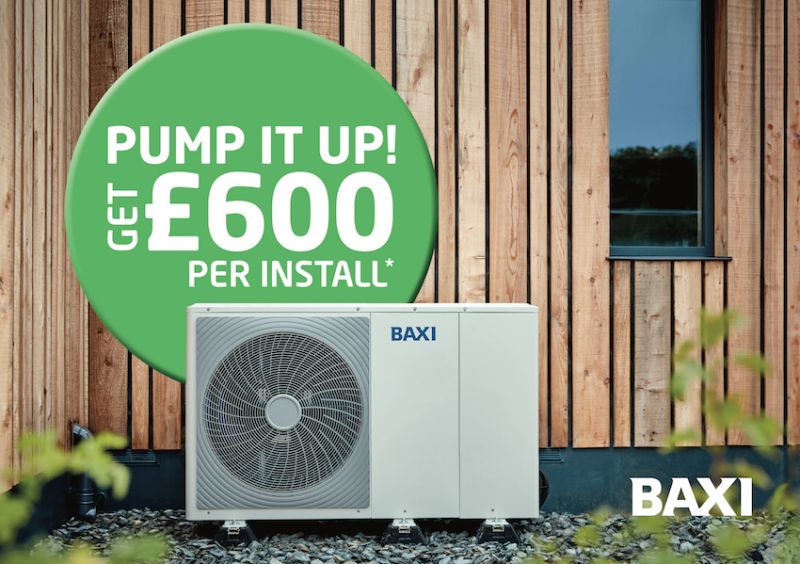 Baxi Offers Installers up to £1,800 in First Heat Pump Cashback Scheme