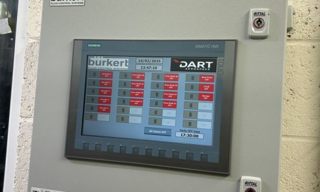 Flow control system from Bürkert reduces energy costs for aerospace equipment manufacturer in Portsmouth