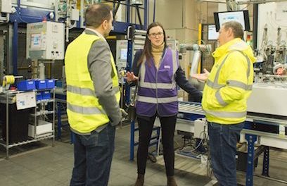 Maya Ellis MP visits Baxi’s Preston production facility