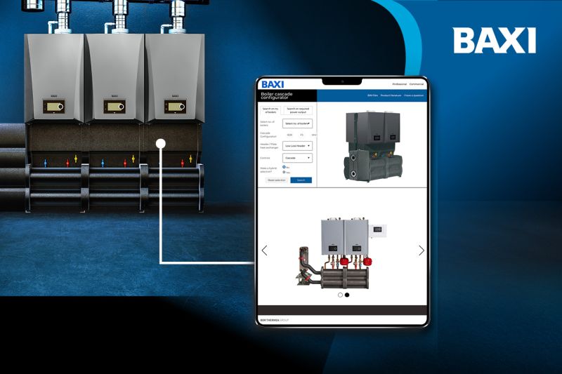 Baxi launches new Cascade Configurator for Quinta Ace range to simplify gas boiler system specification