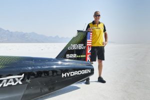 Driver Andy Green with the JCB Hydromax