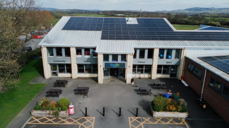 Solar panels secure local leisure centre’s future, cutting annual energy bill by £57,000