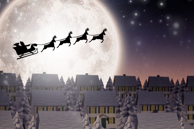 Wind energy propels Santa Claus into a more sustainable and efficient Christmas