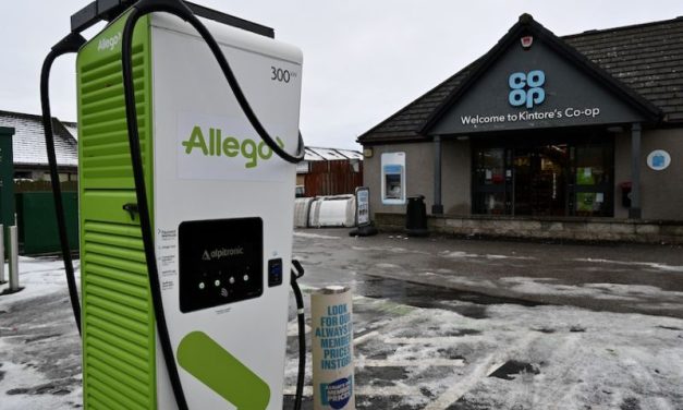 Allego installs ultra-fast EV charging sites in North East Scotland