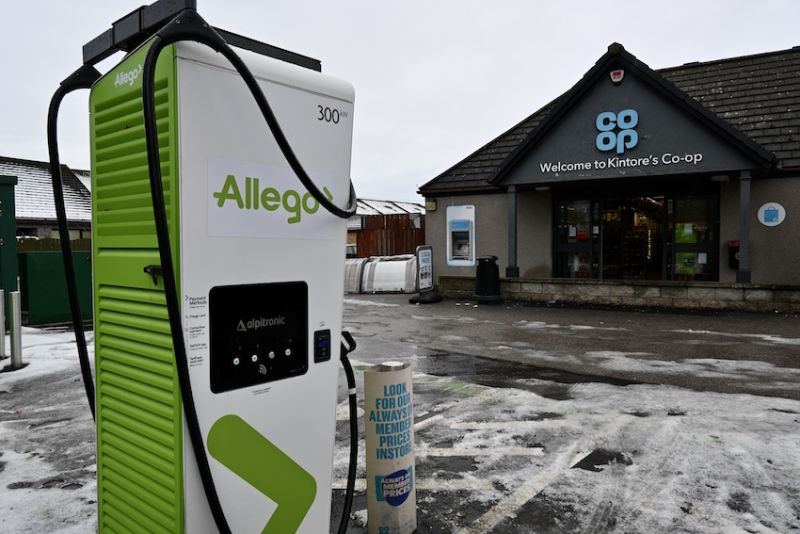 Allego installs ultra-fast EV charging sites in North East Scotland