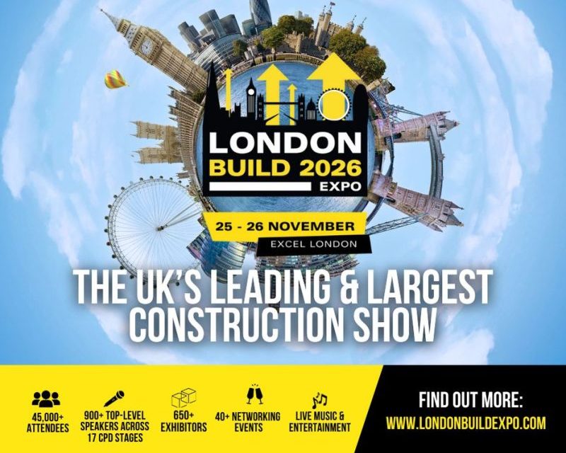 London Build Expo (Nov 25–26, Excel London) is the UK’s leading and largest construction & design show.