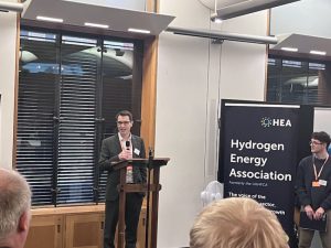 Mark Lawday addressing the State of the Hydrogen Nation event