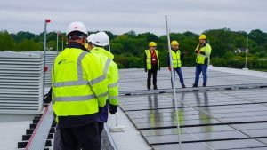 SSE Energy Solutions engineers on site at Sky Elstree