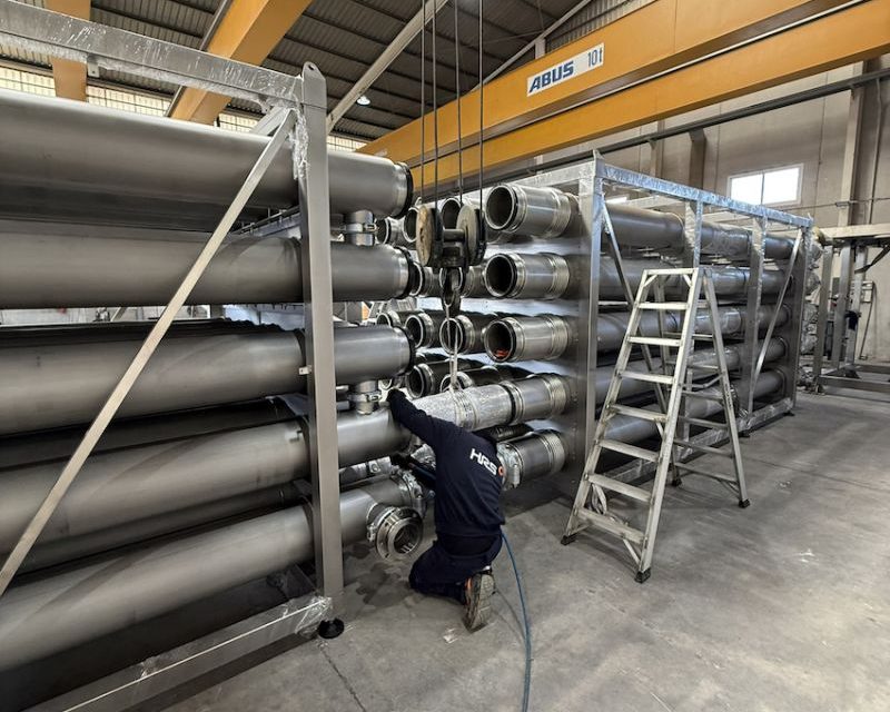 HRS DTI Series heat exchangers replace old heating infrastructure at anaerobic digestion plant