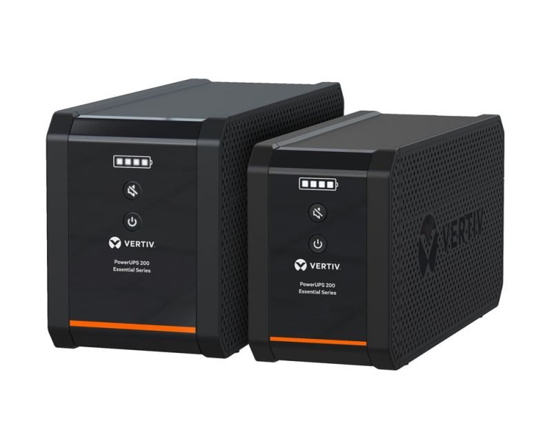 Vertiv PowerUPS 200 series provides backup power for personal devices and business applications