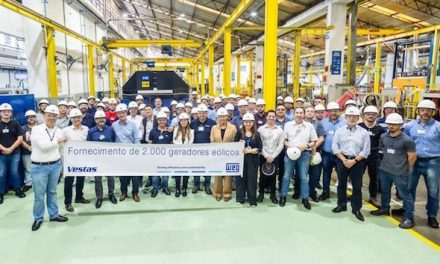 WEG reaches two thousand generators supplied to Vestas in Brazil