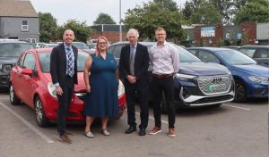 Believ and council staff in car park