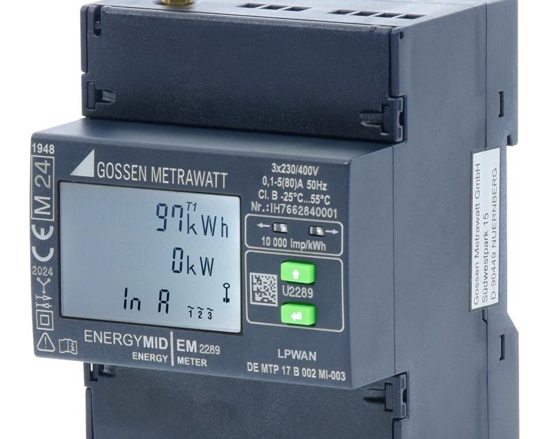 Energy meters now have radio interface based on LoRaWAN