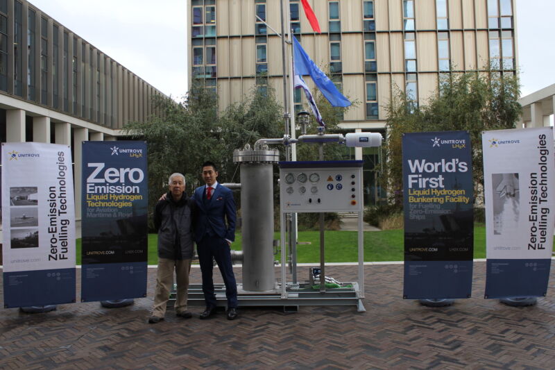 Unitrove unveils liquid hydrogen bunkering facility for fuelling zero-emission ships