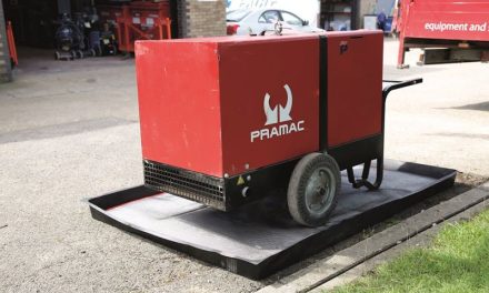 SpillTector Generator Drip Trays from First Mats