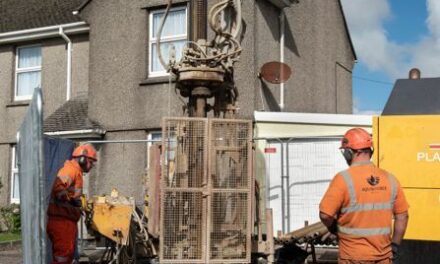 Private retrofit ground source heat project breaks ground