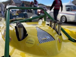 Powered by renewable gasoline sticker -synhelion