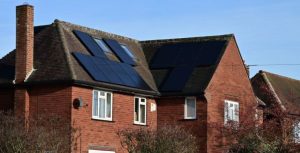 segen solar panels on house roof