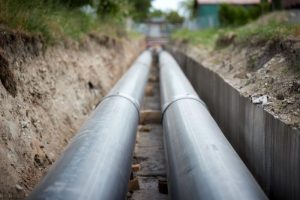 heat network underground pipes