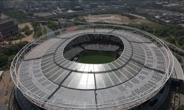 London Stadium reaches 1 million kWh of clean energy generation thanks for solar panels