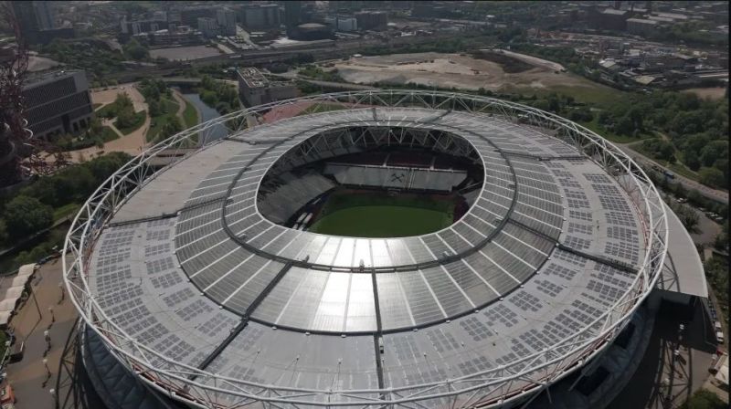 London Stadium reaches 1 million kWh of clean energy generation thanks for solar panels