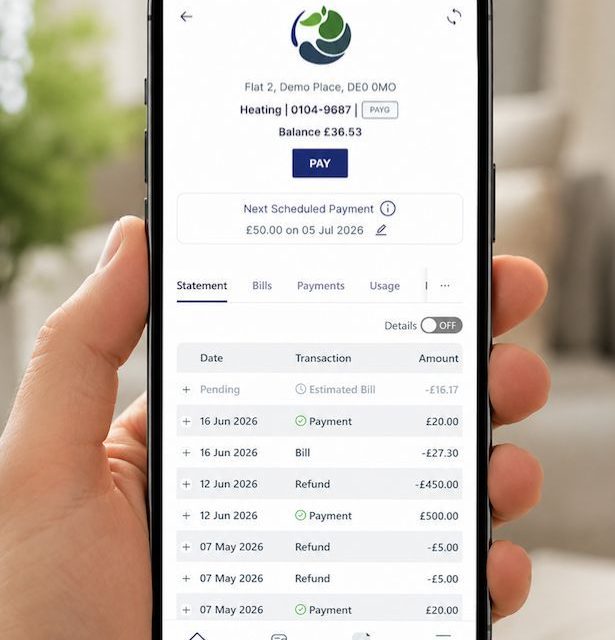 View and manage your heat account and other utilities with Guru Systems’ Pay-As-You-Go metering system